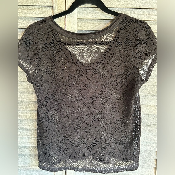 AEROPOSTLE Lace Pattern Top Blouse Size Medium Woman’s Medium Misses - Picture 2 of 8